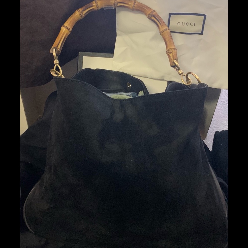 Gucci bamboo Preloved authentic gucci 2 way bamboo hobo bag